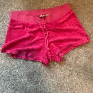 Juicy contour Terry cloth shorts (drawstring)- small